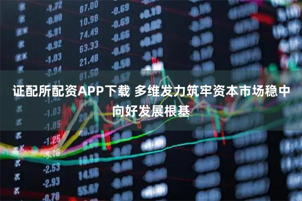 证配所配资APP下载 多维发力筑牢资本市场稳中向好发展根基