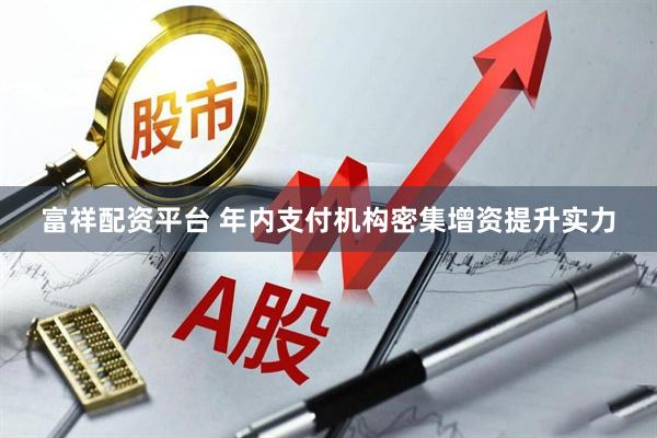 富祥配资平台 年内支付机构密集增资提升实力